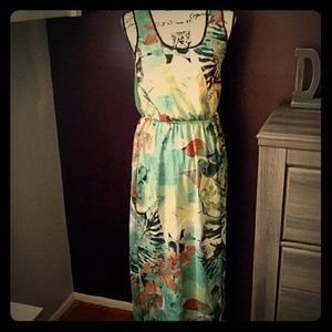 Long tropical dress